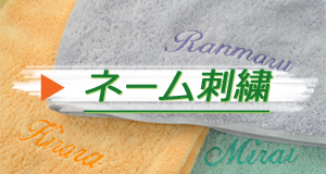 ネーム刺繍名入れタオル